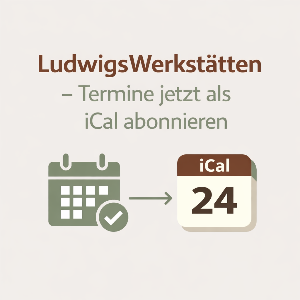Kalender-Integration für LudwigsWerkstätten-Termine